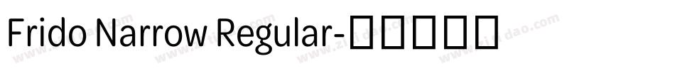 Frido Narrow Regular字体转换